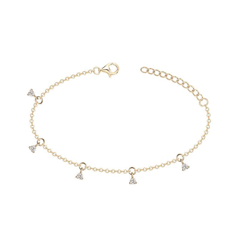 Bracelet femme breloques edora vermeil jaune et oxydes edov630019zb - bracelets-vermeil - edora