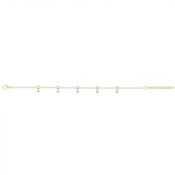 Bracelet femme breloques edora vermeil jaune et oxydes edov630019zb - bracelets-vermeil - edora - 2