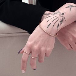 Bague femme alliance plaque or jaune et oxydes - bagues-plaque-or - edora - 1