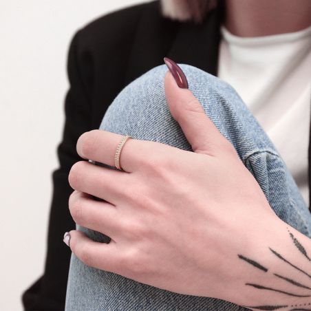 Bagues femme: diamant, bague argent, or & chevaliere femme - bagues-vermeil - edora - 2