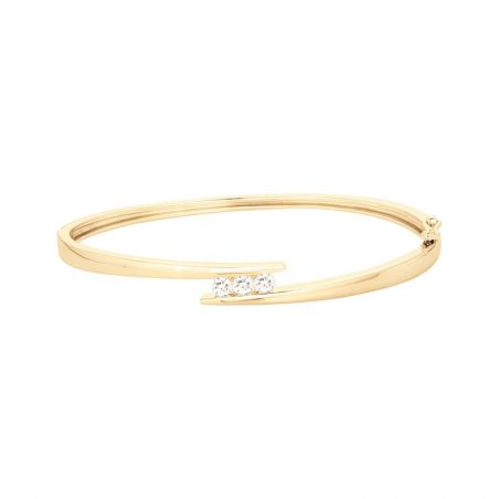 Bracelet jonc femme: jonc en or, jonc argent & or rose femme - bracelets-vermeil - edora