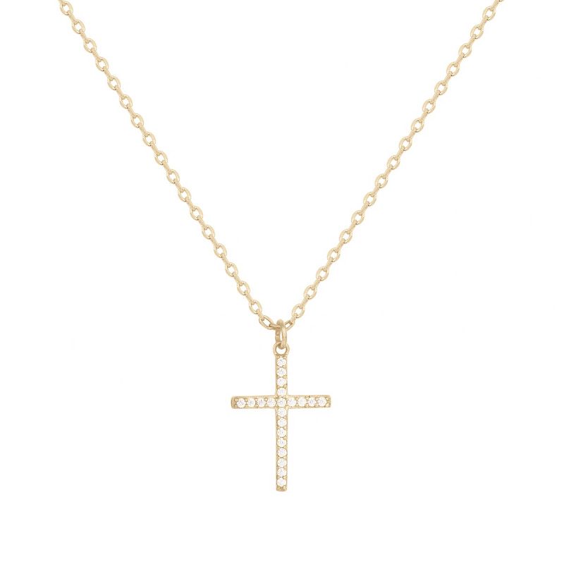 Collier femme croix edora vermeil jaune et oxydes edov670012zb - colliers-vermeil - edora