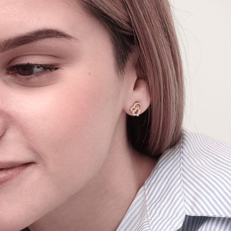 Boucles d’oreilles puce or, argent & clous d’oreille argent, or - boucles-d-oreilles-vermeil - edora - 2