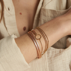 Bracelet femme flowers for zoÉ clover cuir clover231t1 - bracelets-femme - edora - 1