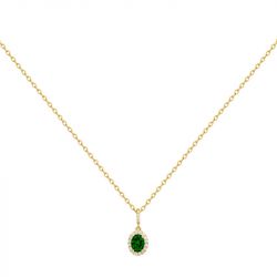 Collier femme edora plaquÉ or et oxydes edo76700217 - colliers-plaque-or - edora - 0