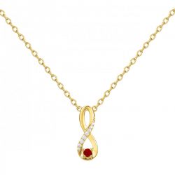 Collier femme infini edora plaquÉ or et oxydes edo76700220 - colliers-plaque-or - edora - 0