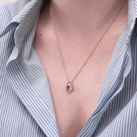 Collier homme & femme: chaine en or & argent, pendentif, sautoir - colliers-plaque-or - edora - 2