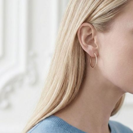 Creoles femme: créoles argent, or 18 carats & créoles or blanc - boucles-d-oreilles-vermeil - edora - 2