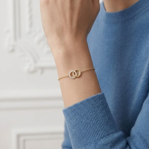 Bracelet femme EDORA plaqué or et oxydes EDO76300242