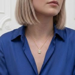 Collier femme edora vermeil jaune et oxydes edov670023zb - colliers-vermeil - edora - 2