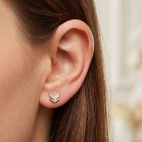 Boucles d’oreilles puce or, argent & clous d’oreille argent, or (3) - boucles-d-oreilles-femme - edora - 2