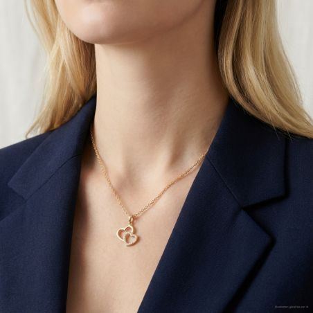 Colliers & chaines : collier or, collier plaqué or & argent - colliers-vermeil - edora - 2