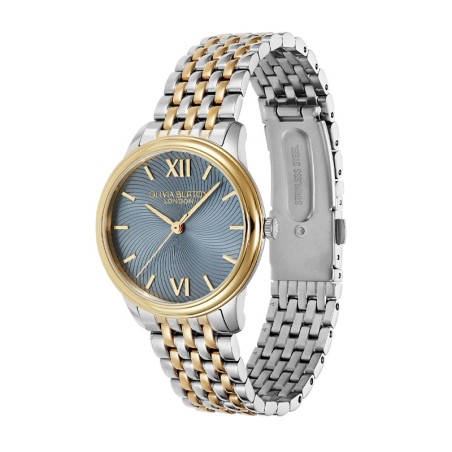 Montre femme olivia burton classic acier bicolore 24000132 – analogiques