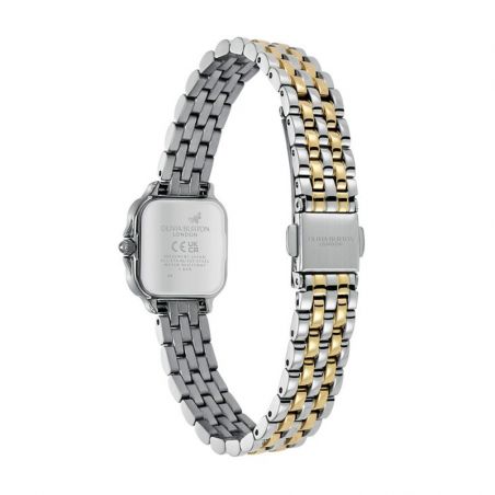 Montre femme olivia burton mini grosvenor acier bicolore 24000258 – analogiques