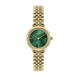 Montre Femme Olivia Burton Honeycomb Ultra Slim Forest Green acier doré 24000266