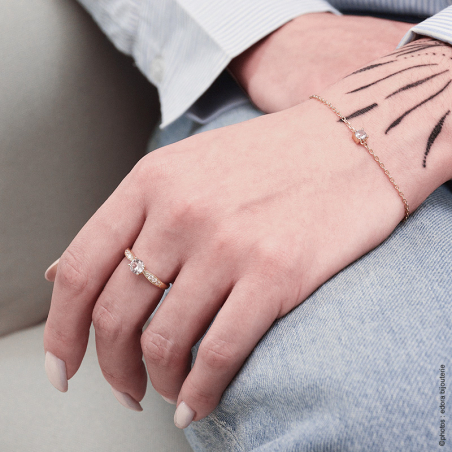 Bagues de fiançailles femme & bagues fiançailles diamant - bagues-vermeil - edora - 2