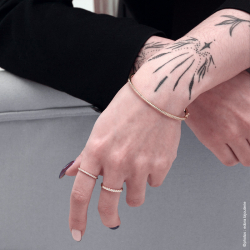 Bague femme alliance edora vermeil jaune et oxydes edov610016zb - bagues-vermeil - edora - 2