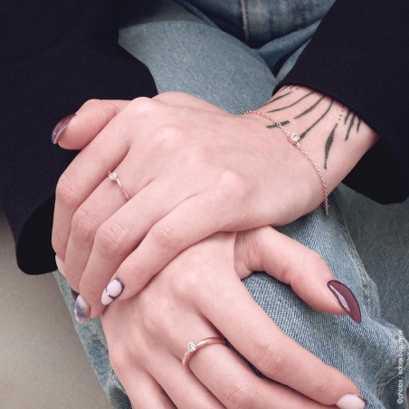 Bracelet femme edora vermeil jaune et oxyde edov630013zb – bracelets vermeil