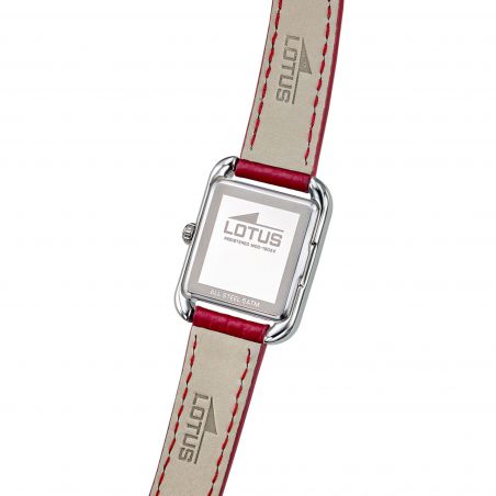 Montre femme lotus old money cuir rouge 19062/1 – analogiques