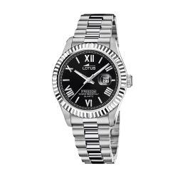 Montre Homme LOTUS Freedom cadran noir et acier gris 19002/5