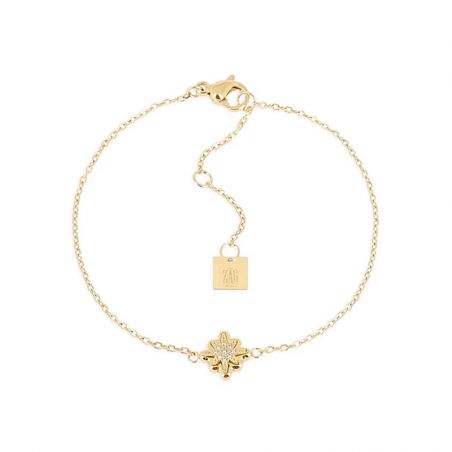 Bracelet or & argent, bracelet plaqué or, bracelet cuir & tissu - bracelets-acier - edora - 1