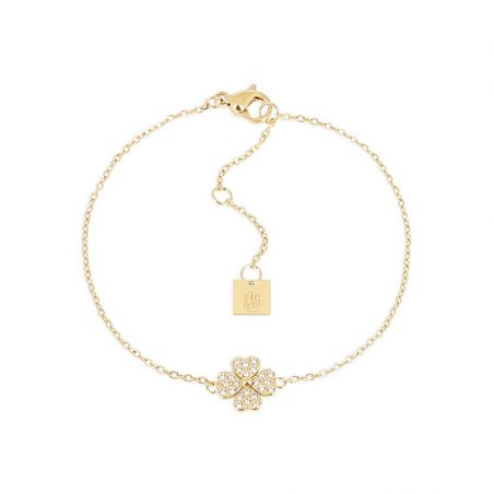 Bracelet or & argent, bracelet plaqué or, bracelet cuir & tissu - bracelets-acier - edora - 1