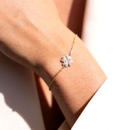 Bracelet or & argent, bracelet plaqué or, bracelet cuir & tissu - bracelets-acier - edora - 2