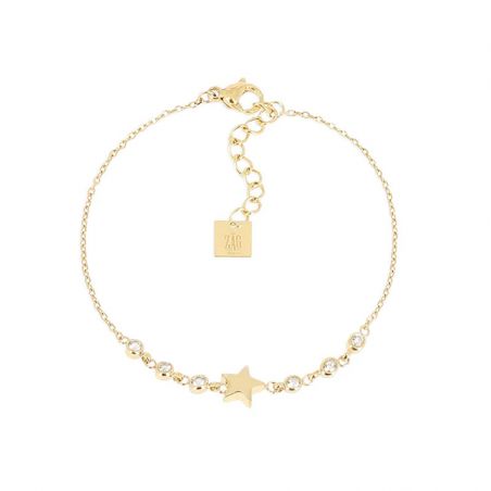 Bracelet or & argent, bracelet plaqué or, bracelet cuir & tissu - bracelets-acier - edora - 1