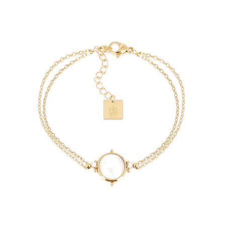 Bracelet or & argent, bracelet plaqué or, bracelet cuir & tissu - bracelets-acier - edora - 1