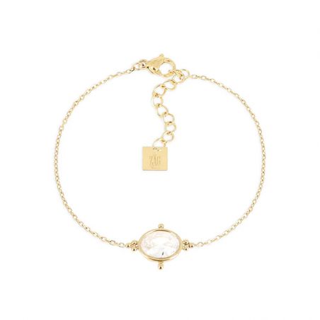 Bracelet or & argent, bracelet plaqué or, bracelet cuir & tissu - bracelets-acier - edora - 1