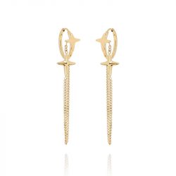 Boucles d'oreilles créoles ZAG Bijoux Erbajolo doré SEL27597-01UNI