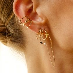 Boucles d'oreilles créoles ZAG Bijoux Erbajolo doré SEL27597-01UNI