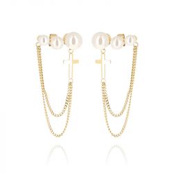 Boucles d'oreilles pendantes ZAG Bijoux Mezcal doré SEL27606-01SEL