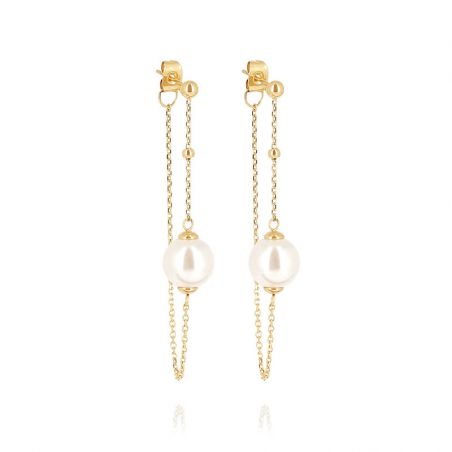 Boucles d'oreilles pendantes zag bijoux tursi doré sel27876-01sel – boucles d'oreilles acier