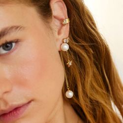 Boucles d'oreilles pendantes ZAG Bijoux Vezzani doré SEX27616-01SEL