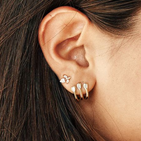 Boucles d’oreilles acier inoxydable: puces & créoles en acier - boucles-d-oreilles-acier - edora - 2