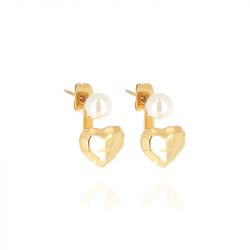 Boucles d'oreilles puces ZAG Bijoux Cénora doré SEX24308-01SEL