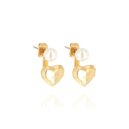 Boucles d'oreilles puces zag bijoux cénora doré sex24308-01sel – boucles d'oreilles acier
