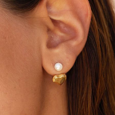 Boucles d'oreilles puces ZAG Bijoux Cénora doré SEX24308-01SEL