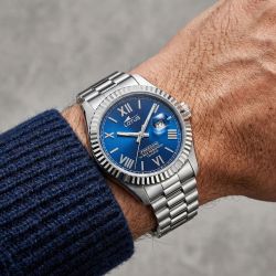 Montre Homme LOTUS Freedom cadran bleu et acier gris 19002/3