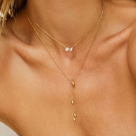 Colliers femme : sautoir femme, collier solitaire, chaîne femme - colliers-acier - edora - 2