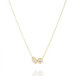 Collier femme ZAG Bijoux Galatina doré SNS27697-01WHT