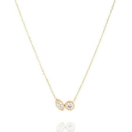 Colliers femme : sautoir femme, collier solitaire, chaîne femme - colliers-acier - edora - 1