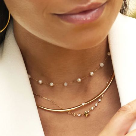 Colliers femme : sautoir femme, collier solitaire, chaîne femme - colliers-acier - edora - 2