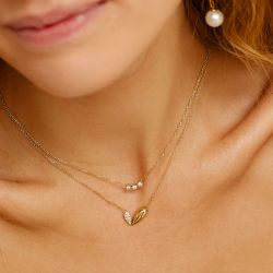 Collier femme ZAG Bijoux Riola doré SNS27711-01WHT