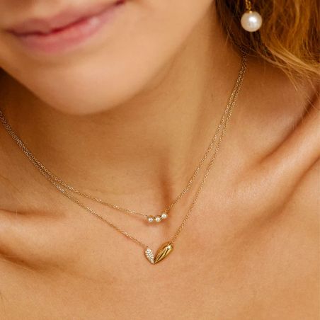 Colliers femme : sautoir femme, collier solitaire, chaîne femme - colliers-acier - edora - 2