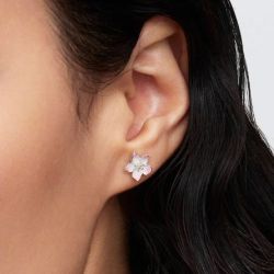 Boucles d'oreilles femme Puces PANDORA Fleur de Cerisier 294370C01