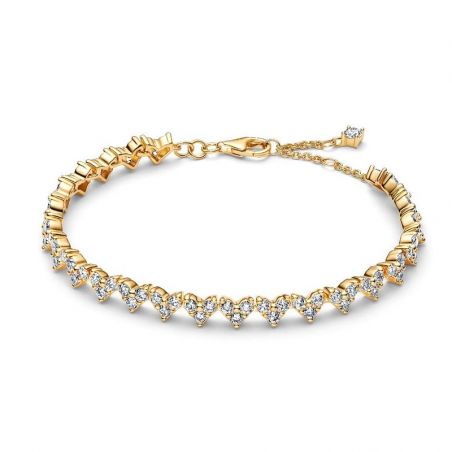 Bracelet or & argent, bracelet plaqué or, bracelet cuir & tissu - bracelet-argent-femme - edora - 1