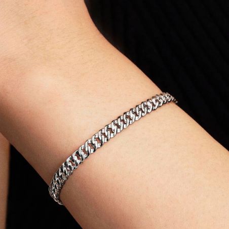 Bracelet femme pandora maille cubaine 594367c00 – bracelet argent femme