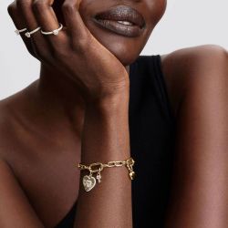 Mini Charm femme PANDORA Pendant Clé Doré 764339C01